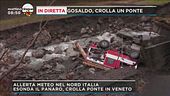Gosaldo: crolla un ponte per il maltempo