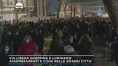 Gli assembramenti per shopping e luminarie