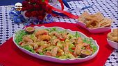 Insalata tiepida di scampi
