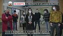 La protesta di un liceo di Milano
