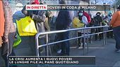 Milano, le file al Pane Quotidiano