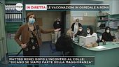 In diretta le vaccinazioni in ospedale a Roma