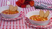 Zuppa di rana pescatrice alla spagnola