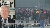 Gli assembramenti per il derby di Milano