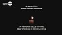 In memoria delle vittime del Covid