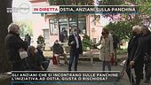 Covid: Ostia, anziani sulla panchina