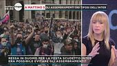 Gli assembramenti dei tifosi dell'Inter