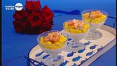Panna cotta salata con gamberi