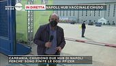 Napoli, hub vaccinali chiusi
