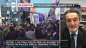 Attilio Fontana e i festeggiamenti dell'Inter