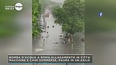 Bomba d'acqua a Roma, allagamento in città