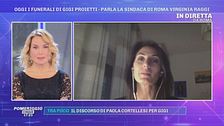 I funerali di Gigi Proietti - Parla la Sindaca Virginia Raggi
