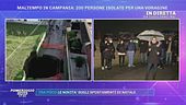 Giugliano, maltempo in Campania: 200 persone isolate per una voragine