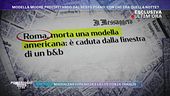 Roma, la modella americana morta cadendo dal balcone del B&B