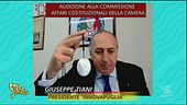 Giuseppe Tiani e il ciondolo che proteggerebbe dal Covid