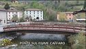 Il ponte nuovo, ma chiuso sul fiume Caffaro