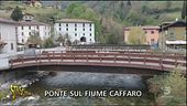 Il ponte nuovo, ma chiuso sul fiume Caffaro