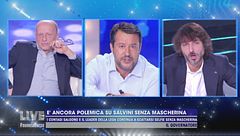 E' ancora polemica su Salvini senza mascherina
