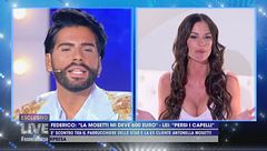 Federico: " La Mosetti mi deve 600 euro" - Lei: "Persi i capelli"