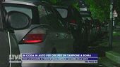 In coda in auto per ore per un tampone a Roma
