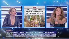 Il nudo integrale sul calendario di Paola Caruso scatena la polemica in studio