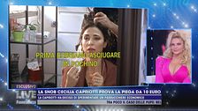 La snob Cecilia Capriotti e la piega da 10 euro