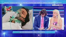 Maria Teresa Ruta e il fratello Stefano dopo il grave incidente in bici