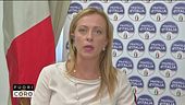 Meloni: "Per cambiare serve un governo diverso"