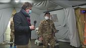 L'ospedale da campo per il Covid a Cosenza