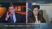 Shopping, il Governo fa la morale agli italiani? Il botta e risposta tra Daniele Capezzone e Laura Agea