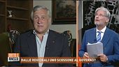 Antonio Tajani: "Non credo che il governo lasci le poltrone"
