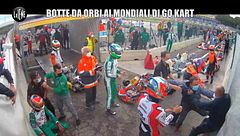 DE DEVITIIS: La "follia" di Corberi sulla pista da kart: pezzo di alettone contro l'avversario