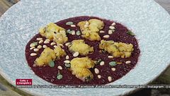 Crema di radicchio con crocchette di ostrica