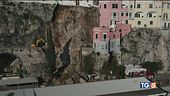 Paura ad Amalfi crolla costone