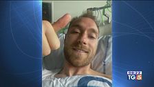 Eriksen operato, l'omaggio dei tifosi