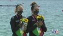 Tre medaglie da canottaggio e nuoto