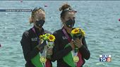 Tre medaglie da canottaggio e nuoto