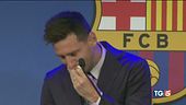 Le lacrime di Messi "E' dura lasciare"