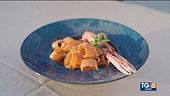 Calamarata con scampi, gamberetti e totani