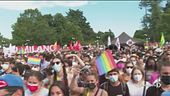 Gay pride in piazza pro Zan