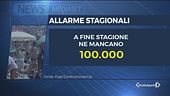 Allarme stagionali, mai così pochi