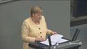 La Merkel contestata al Bundestag