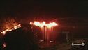 In fiamme il "Ponte di ferro"