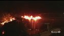In fiamme il "Ponte di ferro"