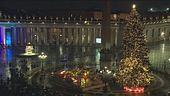 Si accende l'albero in Vaticano