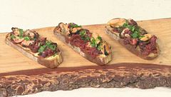 La ricetta per delle deliziose bruschettine di mare