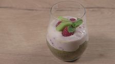 Dessert al kiwi e semi di chia
