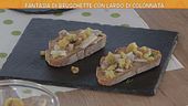 Fantasia di bruschette con lardo di Colonnata