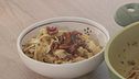Tagliatelle integrali con sugo di alici