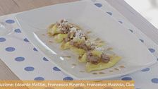 Ravioli ripieni con ragù di castagne